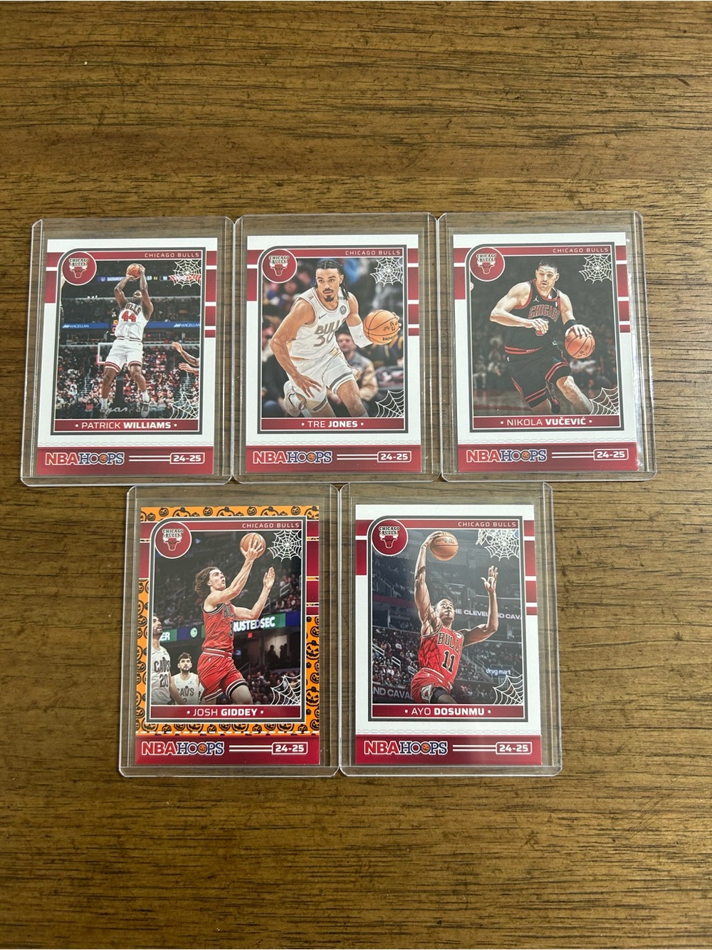 Chicago Bulls NBA Haunted Hoops 24-25: Set of 5 cards
